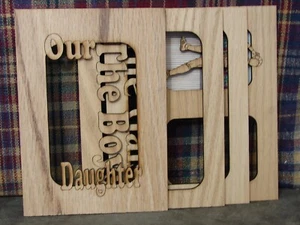 5X7, tappetino in legno tagliato al laser, foto 6X4, LM002 - Foto 1 di 5