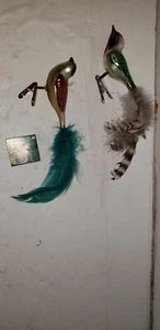 ¡LEE! 2 VIEJO MUNDO NAVIDAD VIDRIO SOPLADO PÁJARO Con Clip On PLUMA ADORNO JAPÓN DE COLECCIÓN - Imagen 1 de 18