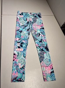 Lilly Pulitzer Leggings Girls XL Maia Pants Lookin Sharp 27” Inseam Gym Yoga - Picture 1 of 11