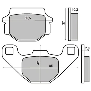 PEUGEOT DJANGO 125 (EVASION) 125 2014 REAR BRAKE PADS > RMS 2251101200 - Picture 1 of 1
