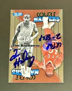 Autografo firmato Tim Hardaway 2011 Fleer Retro 1997 Ultra Court Masters AUTO HOF - Foto 1 di 6