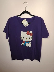 Retoure Bio Baumwolle Damen T-Shirt Hello Kitty Sweet Süße Katze Cat XXL - Bild 1 von 4