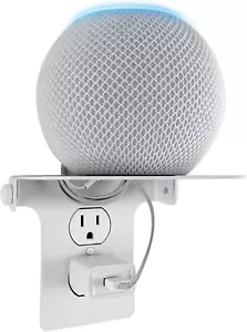 Outlet Shelf, Metal Wall Outlet Wall Holder for Standard Outlets, Bathroom Kitch - Picture 1 of 12