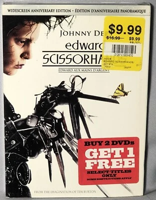 DVD Edward Scissorhands (2005, Widescreen Anniversary JOHNNY DEPP) NEW MT SEALED - Image 1 of 2