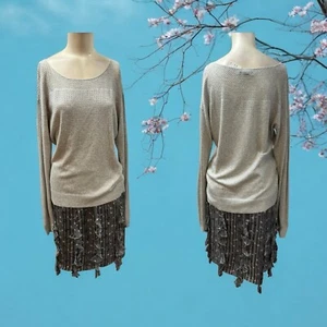 BDB/Kay Unger, Woman,Ruffled skirt Set,Gray,Sz XL,Long Sleeve,Knee length.! - Picture 1 of 16