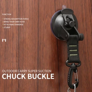 Heavy Duty Suction Cup Anchor Tie Downs w/Hook For Car Boat Awning Camping Trap - Picture 1 of 18