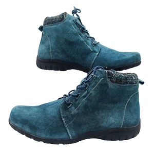 Propet Delaney Suede WFV002S 5 inch Women's Casual Boot SIZE 10 - BLUE - Picture 1 of 5