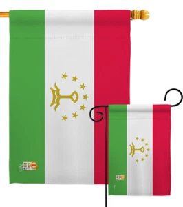 Tajikistan Nationality Saker Iris Hoogiana Konibodom Garden House Yard Flag - Picture 1 of 13