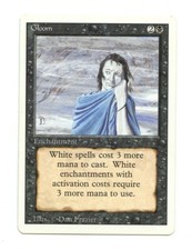 1994 Magic: The Gathering MTG Trading Card - Revised 3rd Edition - Gloom