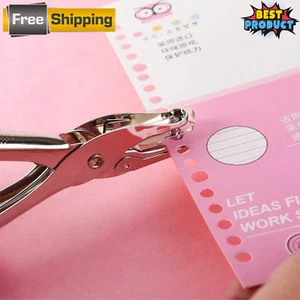1pc Paper 6mm Round Puncher Tool Handheld Single Hole Tag Punch For Crafting - Picture 1 of 10