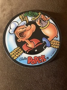 Bally Popeye Pinball Game Promo Coaster Plastic Promo Game Collectible Rare VTG - Picture 1 of 2