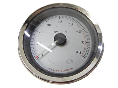 OEM Harley Davidson ROAD STREET GLIDE Silver Face Tachometer TACH Touring FL Foto 1 de 3