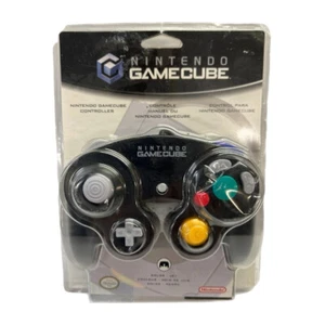 Nintendo GameCube Jet Black Wired Controller 2003 BRAND NEW FACTORY SEALED! - Picture 1 of 2