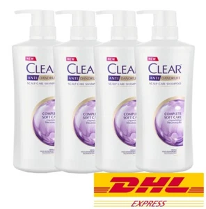 4 x CLEAR Complete Soft Care Shampoo Anti-dandruff Scalp Care Shampoo 400 ml - Picture 1 of 6