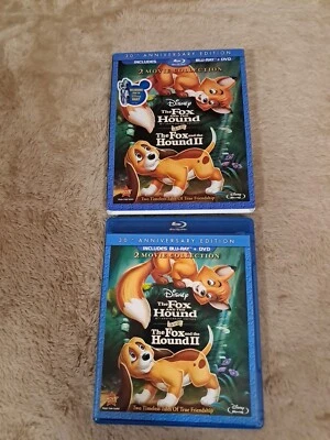 The Fox and the Hound & Fox and the Hound II Movies Blu-ray/DVD 3-Disc W/ SLIPCO - Image 1 of 4
