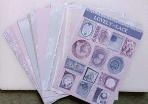 29 Kanban schöne Spitze Karteneinsätze Gefühle Geburtstag, Danke A4 120 gsm - Bild 1 von 17