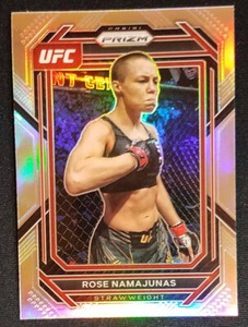 2023 Panini Prizm UFC #136 Rose Namajunas Silver Prizm NM-MINT