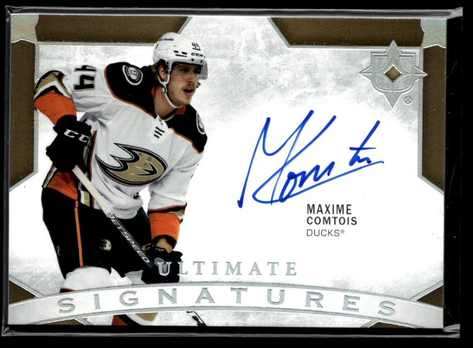 2021-22 Upper Deck Ultimate Collection Signatures Maxime Comtois #US-MC - Image 1 of 2