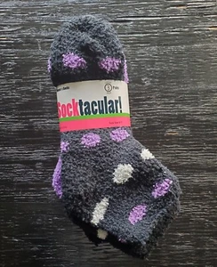 Socktacular 3 Pair Pack Womens Polyester Fleece Winter Socks Size 9-11 VERY SOFT - Picture 1 of 3