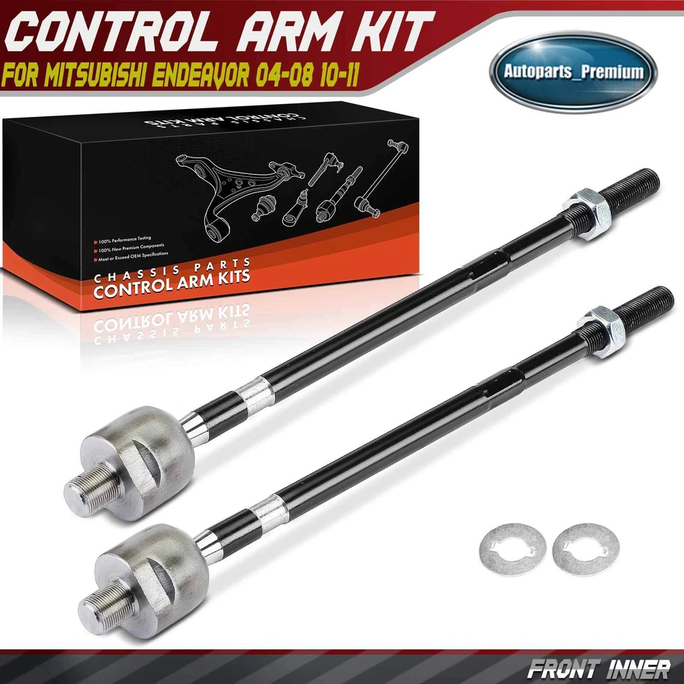 2x Kit de extremo de barra de amarre lateral interior delantero para Mitsubishi Endeavor 2004-2008 2010-2011 Foto 1 de 4