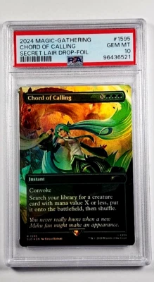 MTG Magic the Gathering Secret Lair Hatsune Miku Foil Chord of Calling PSA 10 - Image 1 of 3