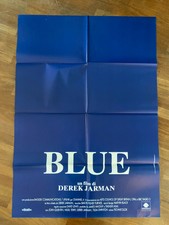X,MANIFESTO Poster Affiche 2F,BLUE 1993 Derek Jarman Graphic Design Modernism