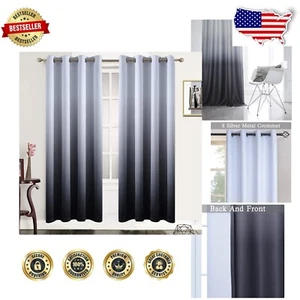 Chic Farbverlauf Verdunkelung Fenster Behandlungen 52B x 72L - Schalldichte Isolierplatten - Bild 1 von 10