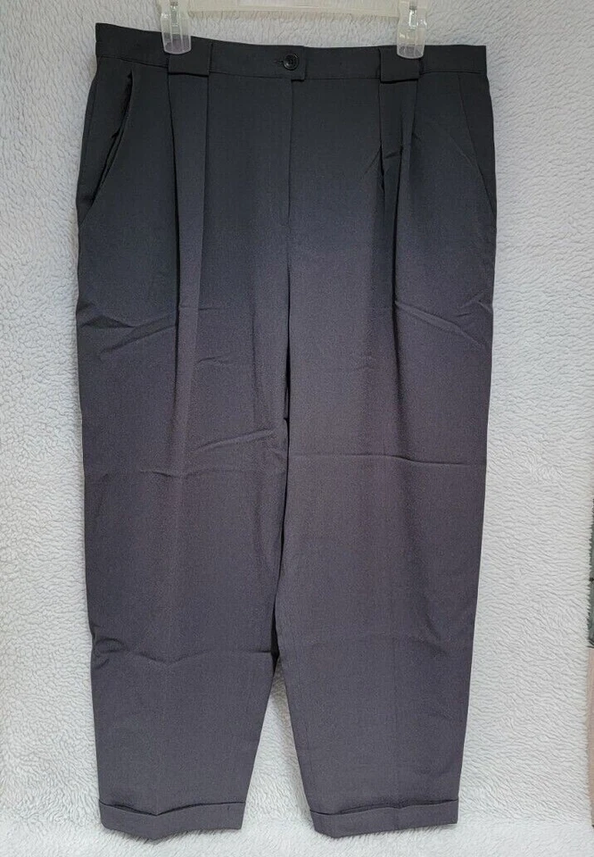Pantalones para mujer Rena Rowan talla 20W gris Foto 1 de 4
