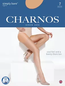 Charnos Simply Bare ultra durchsichtige Kühlstrumpfhose 7 Denier - Bild 1 von 3