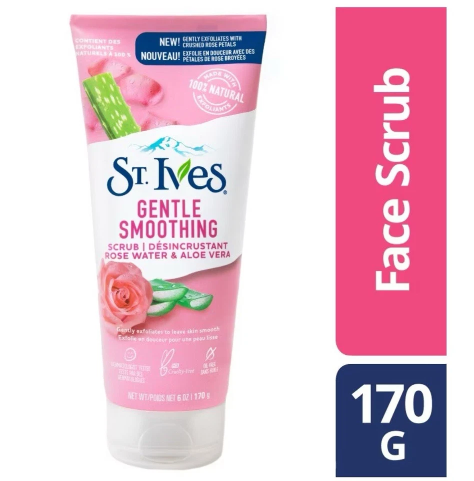 St. Ives Rose Water & Aloe Vera  Scrub 170g - Image 1 of 3