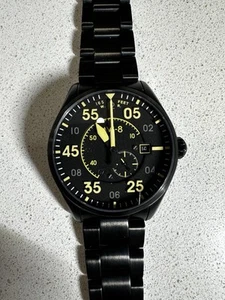 AVI-8 Watch Midnight Chrome Spitfire Type 300 Automatic. - Picture 1 of 6