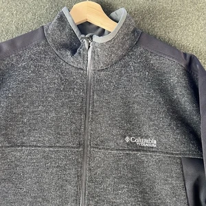 Columbia Titanium Omni Heat Fleece Men's L Full Zip Jacket Activewear Hiking - Picture 1 of 9