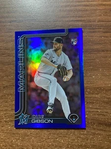 Actualización Topps 2025 Blue Rainbow Foil Cade Gibson #131 Marlins (75/150) - Imagen 1 de 1