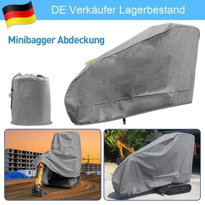 MRWIZMS Baggerabdeckung Abdeckung Minibagger Löffelbagger Kleinbagger Abdeckplane Plane