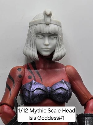 Cabeza de Diosa Isis impresa en 3D #1 2.0 para Legiones Míticas escala 1/12  Foto 1 de 2