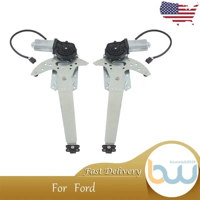 1 par de reguladores de ventana eléctrica delanteros para Ford Bronco Ford F150 F250 F350 1980-96 Foto 1 de 4