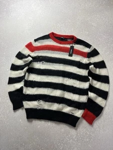 New With Tags Diesel K-Dock Avant Garde Nylon Mohair Wool Sweater Size L - Picture 1 of 9