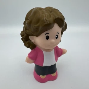2013 Fisher Price Little People MOM MOTHER MOMMY Girl Lady in Pink Brown Hair - Picture 1 of 11