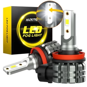 AUXITO Fog LED Light Bulb H8 H16 H11 Fog Light Bulb White 6500K High Power Lamps - Picture 1 of 10