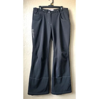 Salomon Clima Pro Esquí Nieve Pantalones Mujeres Negro Impermeable Bolsillos Talla 10 Nuevo Foto 1 de 4