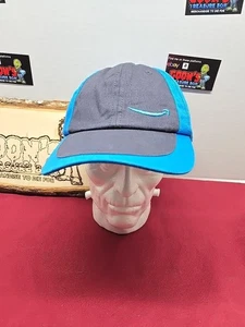 Amazon Smile Cap Hat Adult Snapback Blue 100% Cotton - Picture 1 of 10