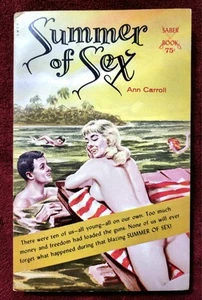 Vintage 1965 'Summer of Sex' Saber Paperback Sleaze Second Edition Good Girl Art - Picture 1 of 6