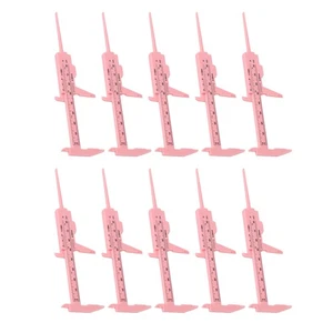 10pcs 80mm Eyebrow Measuring Ruler Pink Eyebrow Tattoo Double Scale Vernier NAU - Picture 1 of 24
