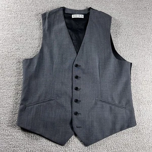 Reiss Wool Blend Vest Gray Black Men’s Size 40 - Picture 1 of 7