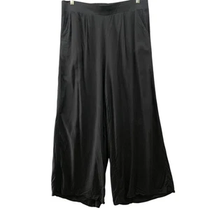 Pantalón Torrid Pull On Pierna Ancha Para Mujer 1X Negro Mezcla Lyocell Tiro Alto - Imagen 1 de 8