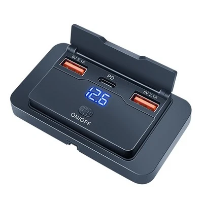 Wiring Friendly Vehicle USB Charger Socket Adaptable to Multiple Environments - Image 1 of 4