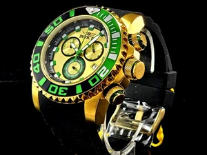 🔥NEU🔥Invicta 52mm SEA HUNTER Chrono gold/grünfarbenes Zifferblatt Herrenuhr 48987 - Bild 1 von 11