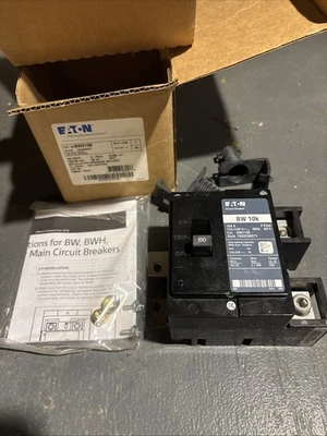 Caja abierta Eaton Cutler Hammer BW2150 2 polos 150 amperios 120/240 V disyuntor Foto 1 de 3