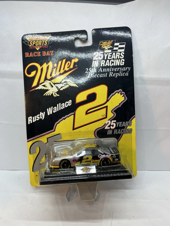1/64 High Performance Sports NASCAR DieCast Car #2 Rusty Wallace Miller Beer Car - Image 1 of 1