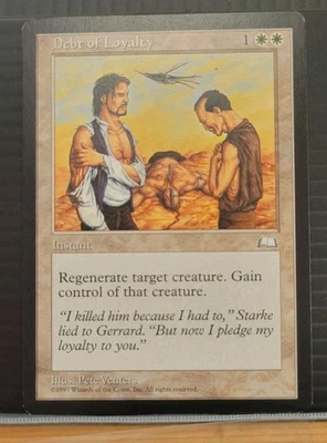 mtg DEBT OF LOYALTY NM Weatherlight Reserve List -Argo- - Image 1 of 2